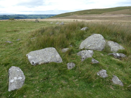 ‘The Cockpit’ Stone Circle, Moor Divock, Cumbria, 27.8.17. This large recumbent stone ci