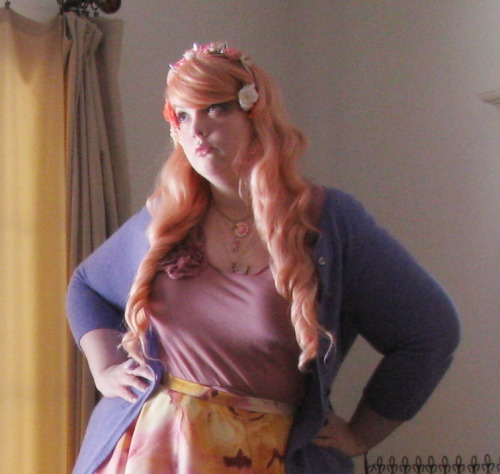 beckpoppins:  ‘rosey peach’ ootd 