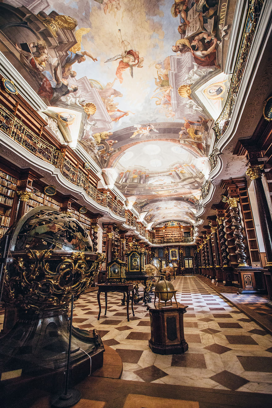 culturenlifestyle:  Baroque Czech Library is the Most Beautiful Bibliotheca in the