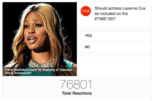 fuckyeahlavernecox:  ONLY A FEW HOURS LEFT TO VOTE Boost it, electrocute it, rocketship itShe is currently behind Justin Bieber and Katy Perry. Can we please not let that happen, thanks 