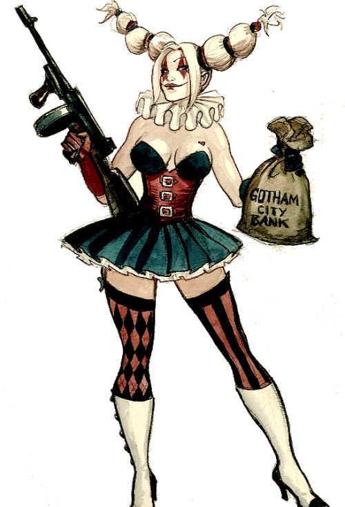 crysta-creme-doughnuts:Batman: The Dark Prince Charming - Harley Quinn by Enrico Marini