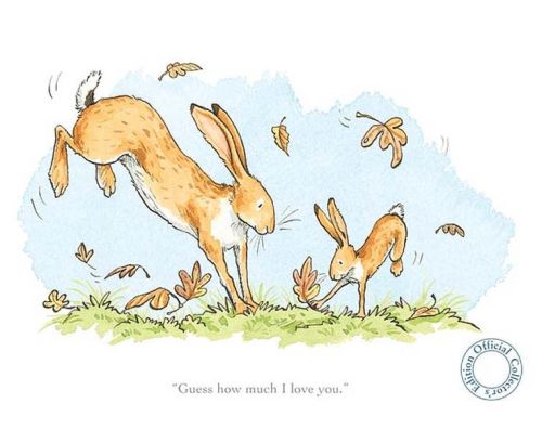 I’m a BIG fan of the cute bunnies illustrated by Anita Jeramof Sam McBratney’s “Guess How Much I Lov
