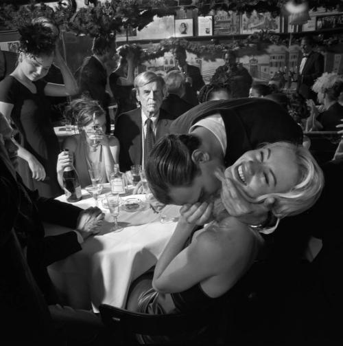 George Plimpton, Jared Paul Stern, and Cameron Richardson, Photo © Larry Fink, 1999