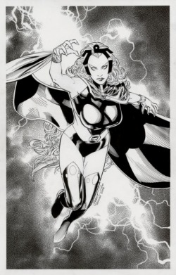 superheropinups:  Storm by Brandon Peterson