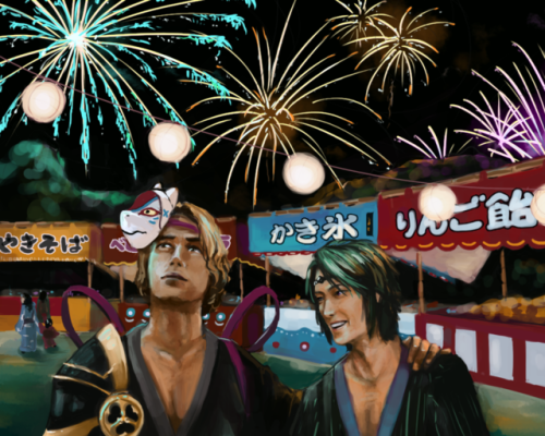 shadowshrike:In the evening during the summer festival, there’s nothing quite like enjoying Hoshidan