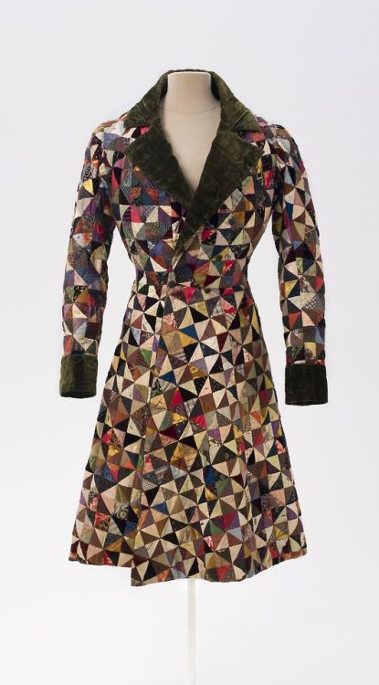 vinceaddams:vinceaddams:Top 3 photos: Patchwork Dressing Gown c. 1835, MAAS Collection.Bottom 3 phot