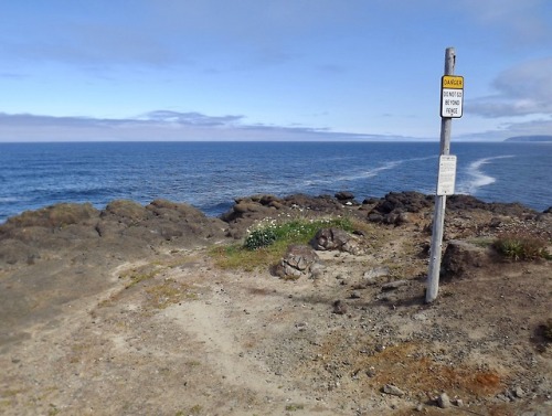 “Danger: Do Not Go Beyond the Fence,” Lincoln City, Oregon, 2013.