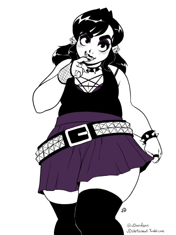 jdsketchbook: I’ve decided to name her Violet @slbtumblng look at this cutie~ ;9