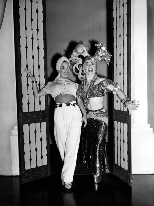 Carmen Miranda, Mickey Rooney. Mickey is the one on the right&hellip; I think&hellip;