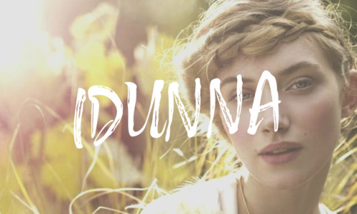 idunna | She keeps in a box those apples of which the gods eatwhen they grow old, and then they beco