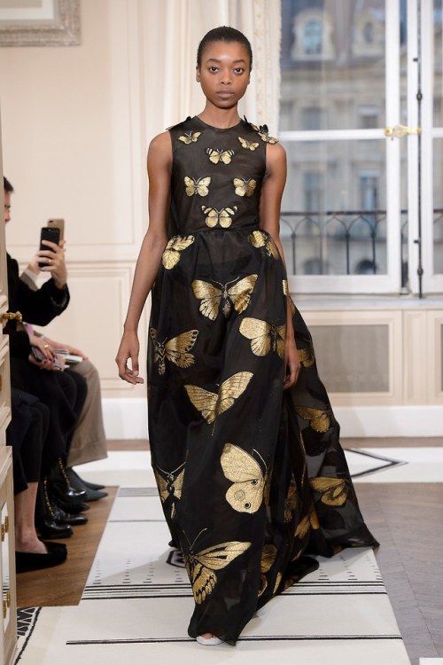 Olivia Anakwe at Schiaparelli Haute Couture Spring 2018