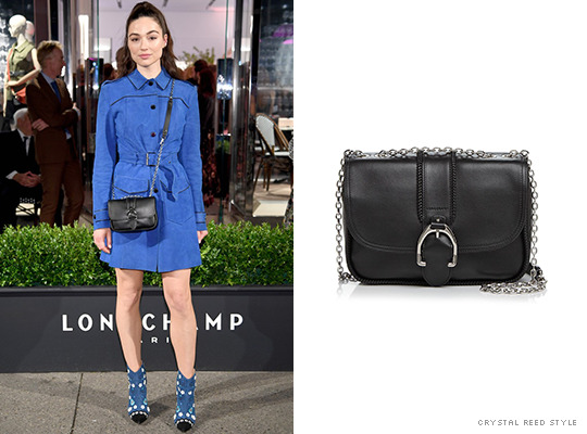 Crystal Reed Style What Longchamp Amazone Crossbody Bag in