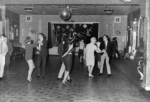 The Beatles in 1961 play before 18 persones adult photos