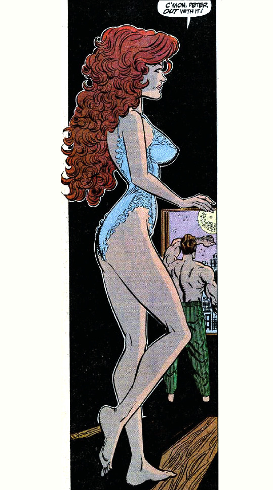 thebestcomicbookpanels: Erik Larsen draws Mary Jane in the Amazing Spider-Man #349