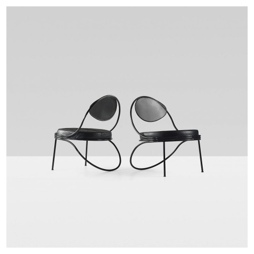 styletaboo: Mathieu Matégot - Copacabana lounge chair for Atelier Matégot [perforated and enameled s