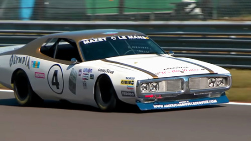musclecardefinition:  Super Loud 1974 Dodge Charger Olympia NASCAR Race Car at the Track! >>&g