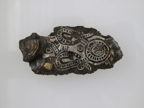 met-medieval-art:Plate Fragment of a Belt Buckle, Metropolitan Museum of Art: Medieval ArtMuseum Acc