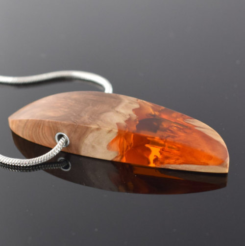 lesstalkmoreillustration:  Handmade Wood & Resin Necklaces By Artfulresin On Etsy   *More Things & Stuff    