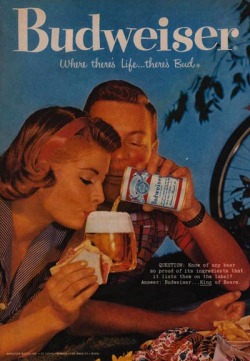 the60sbazaar:  Sixties Budweiser advert 