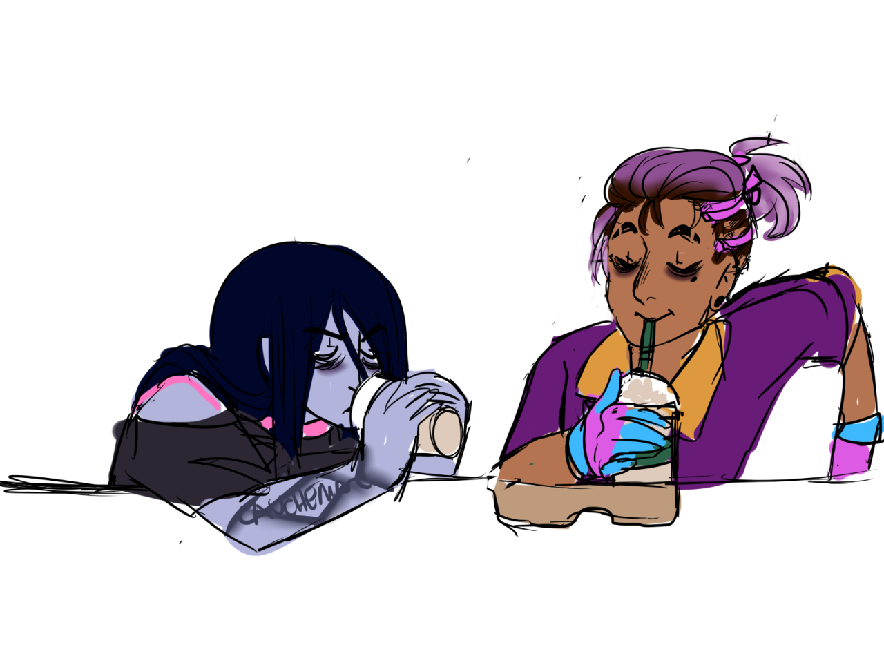 dogtit: dont tag as daddykink cause thats not what this is anyway; sombra gets snagged