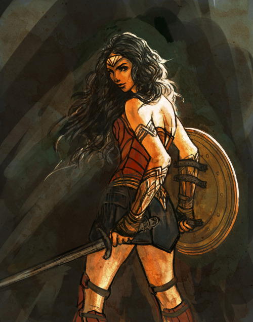 Wonder Woman Fan art, work in progress. For the #artofwonder competition. Sorry for the few posts &n