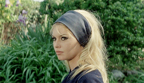 theroning:Brigitte Bardot in Le Mépris (dir. by Jean-Luc Godard, 1963).