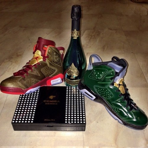 phuckindope:  Air Jordan 6 “Cigar and Champagne” Pack 