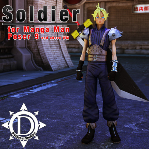 Need a hero? Maybe he’s just in it for the money… Never the less, he might be this worlds only hope! This stand alone figure is ready for Poser 9 and up! Get yours today!Soldier For Manga Manhttps://renderoti.ca/Soldier-For-Manga-Man