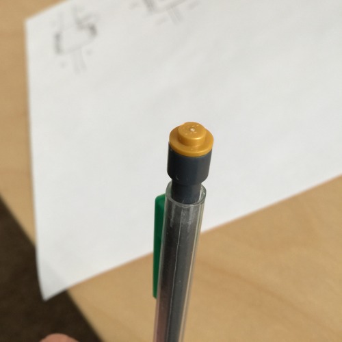 lego stud + mechanical pencil(lorenmorris @ reddit)taken from /r/Perfectfit