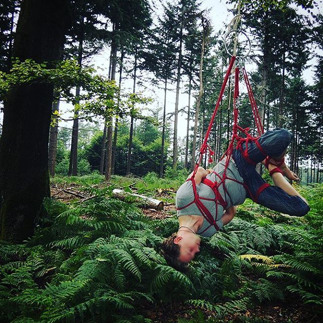 the-puppeteer-1976:  Some forest bondage. #bondage #gay #kinky #rope #art #catplanet