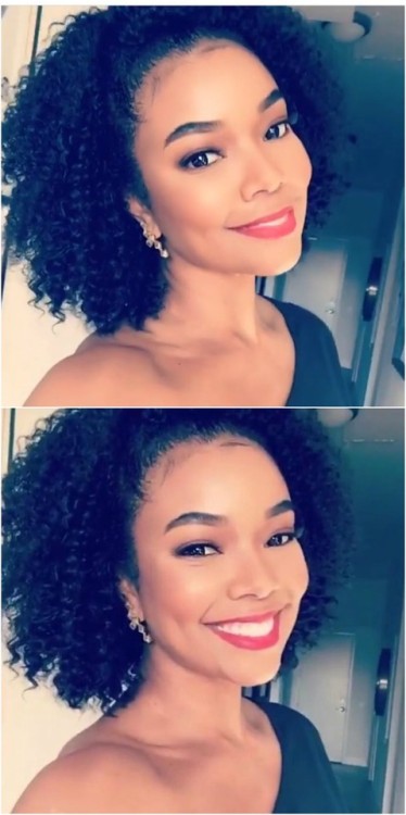 thetimetravelersmistress:securelyinsecure:Gabrielle Union’s beautiful natural hairYes baby slay meee