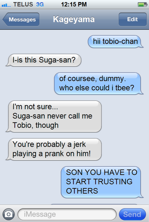 haikyuutexts:       Suga gets pretty violent when he’s drunk, but Daichi knows how to handle him Asahi doesn’t 