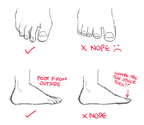 kurisu004:    How to draw feet   