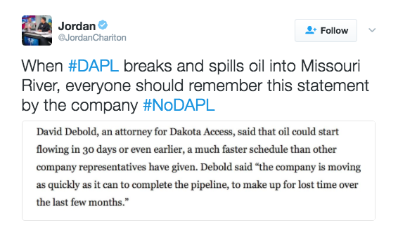 refinery29:  Judge rules against DAPL protestors’ request for an emergency order