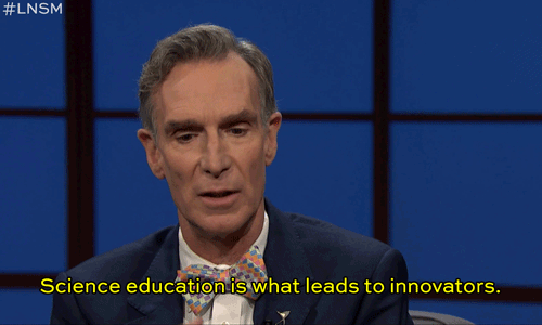latenightseth:  Bill Nye gets serious about science awareness. 