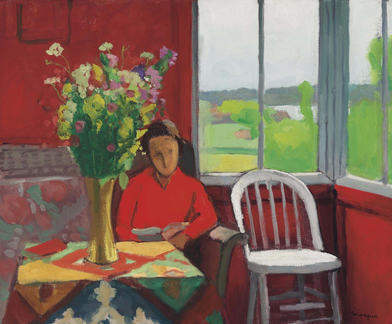 herzogtum-sachsen-weissenfels:Albert Marquet (French, 1875-1947), Intérieur à Hesnes,