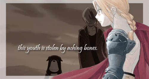 cleyra:Top 10 Male Characters (as voted by my followers):#4. Edward Elric (Fullmetal Alchemist)→insp