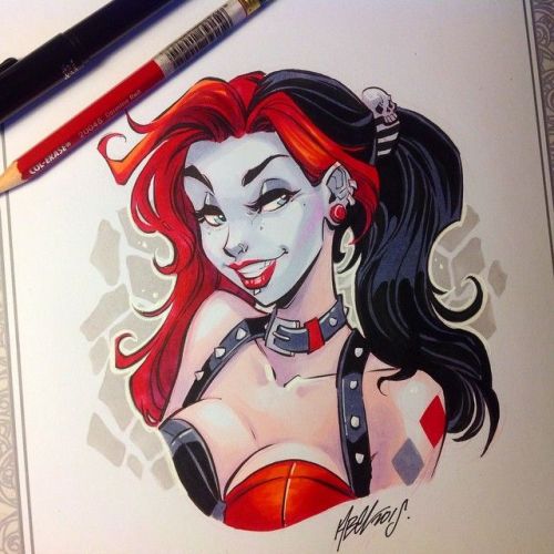 longlivethebat-universe:  Harley Quinn by Martin Abel