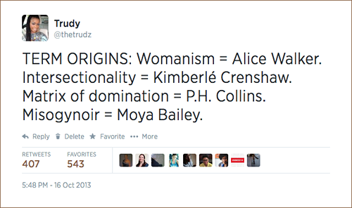 gradientlair:  Womanist/Black Feminist Epistemology So there’s this thing that