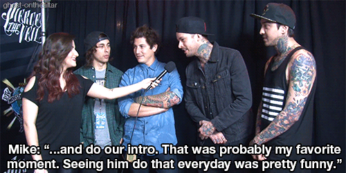 ghost-onthealtar:  Mike’s favorite Warped Tour memory. [video]