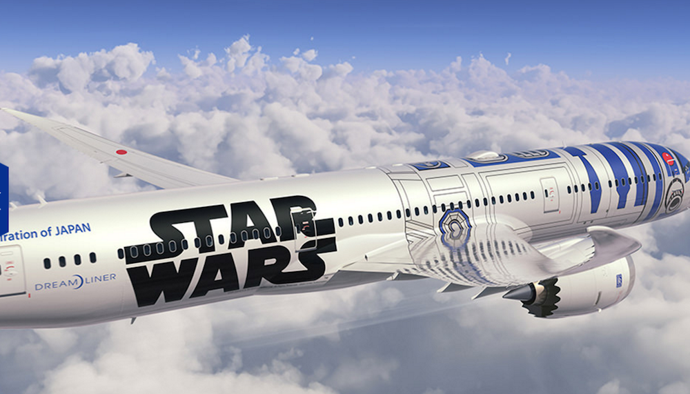 disneyexaminer:  All Nippon/ANA Airways’ newest themed plane: the R2-D2 and BB-8