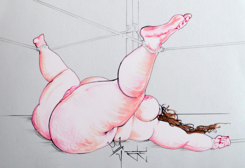 artmindbodysoul: HOGTIED BBW #submissive