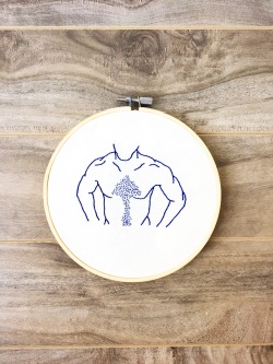 drsteves: Natural is beautiful. Embroidery by me.  *Original