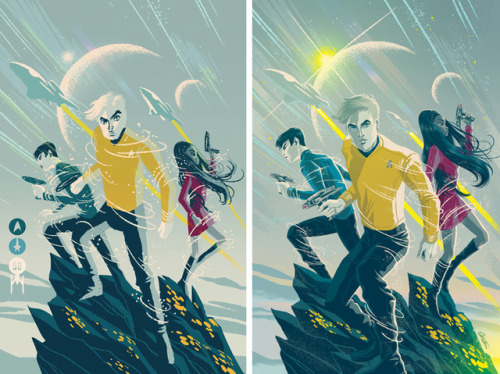 caltsoudas: Before and after comparisons between my rough sketches and final covers for Star Trek: B