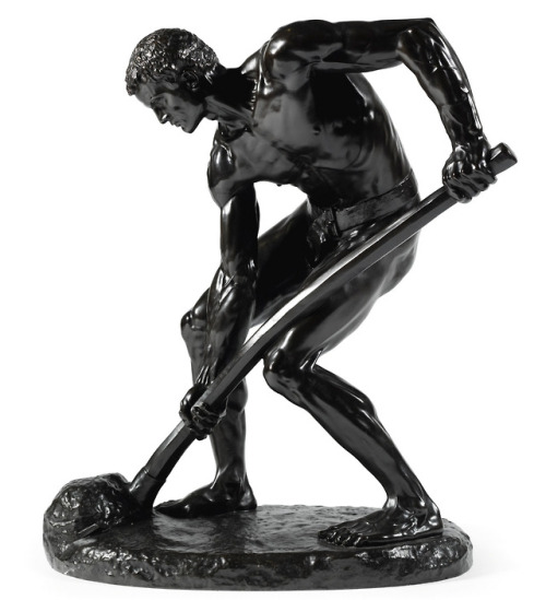 Alfred Boucher (1850-1934), Le Terrassier (The Paver), bronze