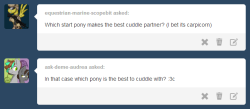 asklibrapony:  So get over here, cutie~ 