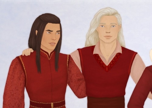 acommonanomaly: Fëanorians, young and happy. This makes me so happy and yet so sad. Fëanor