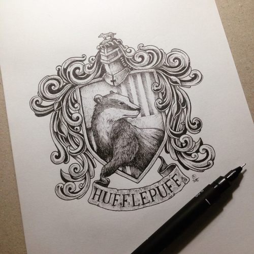 torteen:kerbyrosanes:Had fun doing this series of HP house crests during breaks from commissioned pr