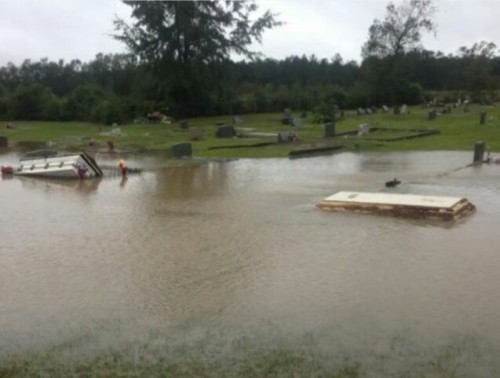 sixpenceee:  silhouette-dreams91:  There are caskets floating around here in South Carolina due to the weather. Creepy!  This is very sad. The weather is literally disturbing the dead.  