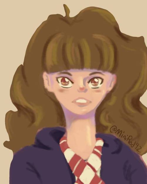 Experimenting with coloring and trying out a new brush#digitalart #digitalcolor #Hermione #hermion